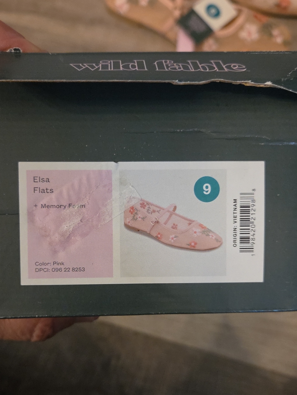Embroidered Floral Mesh Elsa Flats, Mary Jane Flats Blush Color, Size 9, New - Picture 11 of 11